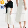 Asymmetrische taktile Twill Midi Rock Herstellung Großhandel Mode Frauen Bekleidung (TA3029S)